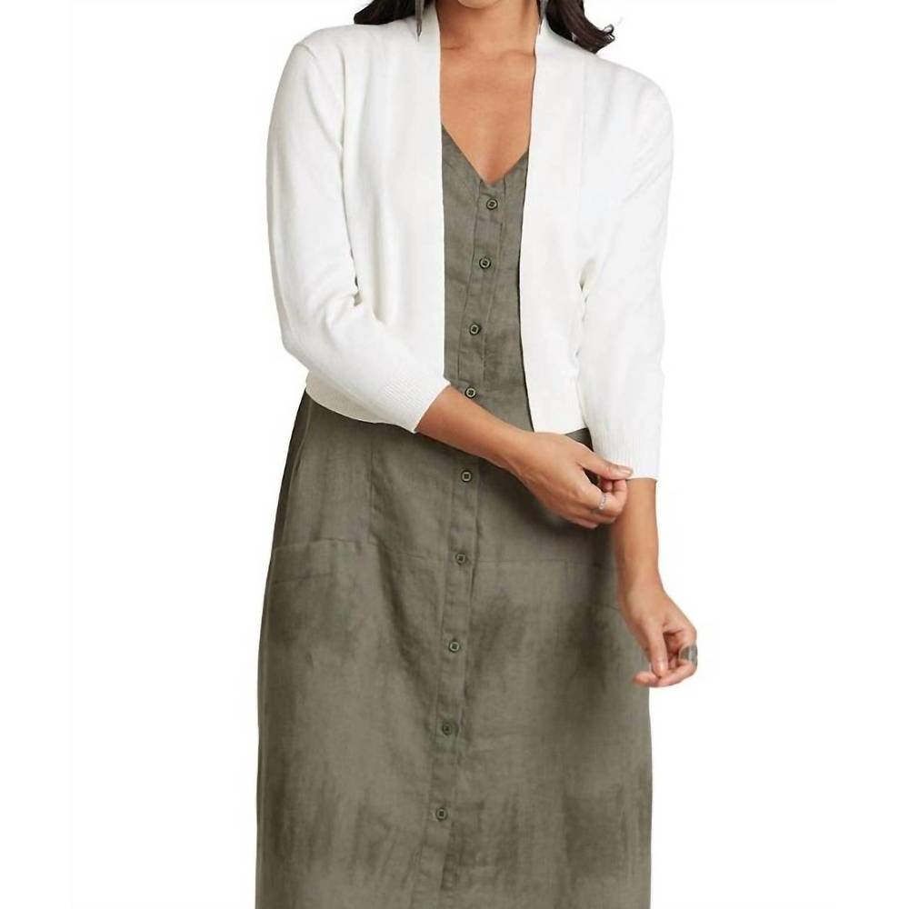 NEW CARRE NOIR gauge sweater in cream
